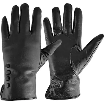 Rukavice TifanTEX Dámské kožené rukavice černé