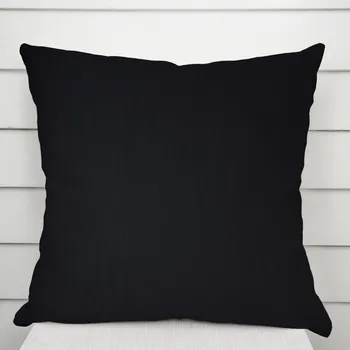 Povlak na dekorativní polštářek Bavlněný saténový povlak na polštář ST-006 Černý 40 x 60 cm