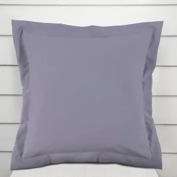 Povlak na dekorativní polštářek Bavlněný saténový povlak na polštář s lemem ST-016 Modrošedý 30 x 50 cm