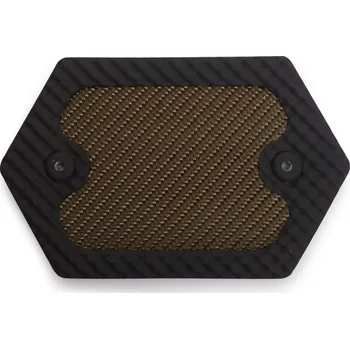 Výfuk pro motocykl Tepelný štít na výfukové potrubí Thermotec CARBON, 9,5x14,5cm