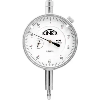 Úchylkoměr číselníkový KINEX 0-1 mm/60 mm/0,001 mm, ČSN EN ISO 463, ČSN 25 1811, ČSN 25 1816
