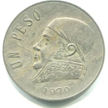 MEXIKO. 1 peso 1970.