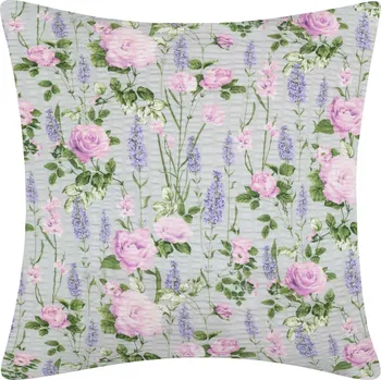 Povlak na dekorativní polštářek DARRÉ Krepový povlak na polštář Růžové okouzlení Velikost: 40 x 40