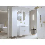 NALLON koupelnová sestava 1 se skříňkou pod umyvadlo 80 cm, bílá/bílé pyramidky + vyzvednutí ZDARMA