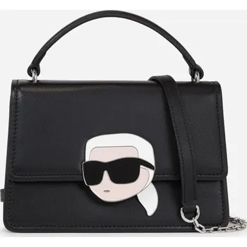 Kabelka CROSSBODY KARL LAGERFELD K/IKONIK 2.0 LEATHER CB LOCK BLACK