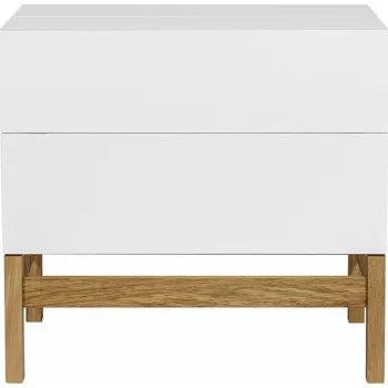 Vinotéka Bílá/v přírodní barvě vinotéka 75x70 cm Grande - Woodman ID_537776