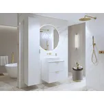 NALLON koupelnová sestava 2 se skříňkou pod umyvadlo 60 cm, bílá/bílé pyramidky + vyzvednutí ZDARMA
