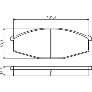 Brzdová destička BOSCH Sada brzdových doštiček 0 986 494 566