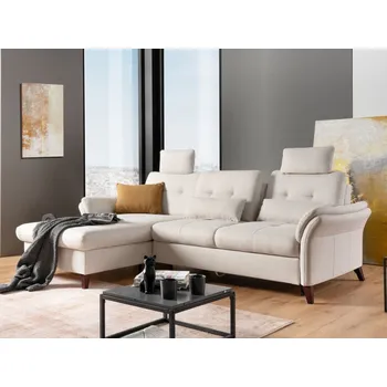 Sedací souprava Rohová sedací souprava s nastavitelnou hloubkou sedáku HEDEN Levý roh - s rozkládáním a s úložným prostorem