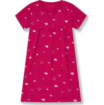 Dámská noční košile Dámská noční košile - Wolf D2534, fialovorůžová Barva: Fialovorůžová, Velikost: 3XL