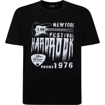 Tričko bavlněné s potiskem Hard rock - v nadměrné velikosti 3180