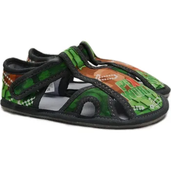 Chlapecké bačkory BAREFOOT bačkory EF BAREFOOT 386 AY02 MINECRAFT Velikost: 26