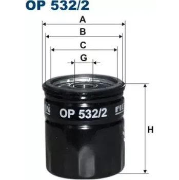 Filtr do auta FILTRON Olejový filtr OP 532/2