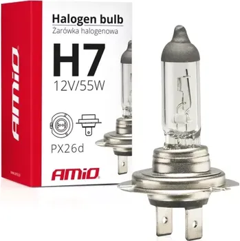 Autodoplněk AMIO halogenová žárovka H7 12V 55W UV filtr (E4)