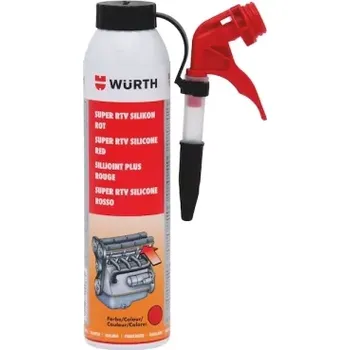 Tmel WURTH LEPICÍ A TĚSNICÍ HMOTA SILIKON SUPER RTV ČERVENÝ 200ML