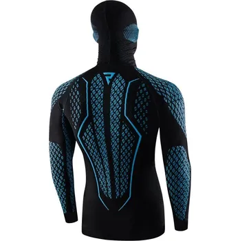 Pánské termo ponožky REBELHORN THERM II 2W1 termoaktivní tričko s kuklou černá/modrá XL/XXL