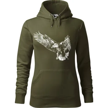 Dámská mikina Mikina - Orel Barva: Military (69), Velikost: XXL, Střih: Dámské
