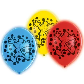 Amscan Balónky LED Mickey 5ks