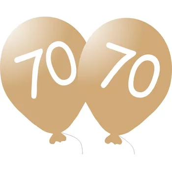 Balónek balonky.cz Balónek 70. narozeniny zlatý metalický
