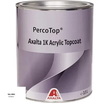 barva na kov Akrylátová 1K barva Axalta RAL 9003 5°lesku stupeň lesku Polomat