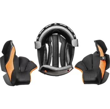 Klobouk lícnica a klobouk pro helmy Cross Cup Two/Sonic Junior, CASSIDA, dětská (černá/šedá/oranžová, vel. M)