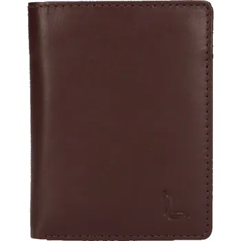 Peněženka pánská peněženka kožená LG-7657 TMAVĚ HNĚDÁ BRN