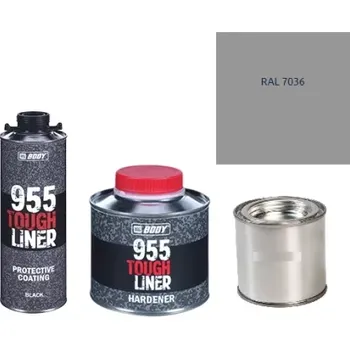 Autolak HB BODY 955 RAPTOR tough liner - 2k polyuretan textura set/báze + tužidlo + barva /RAL 7036 900ml