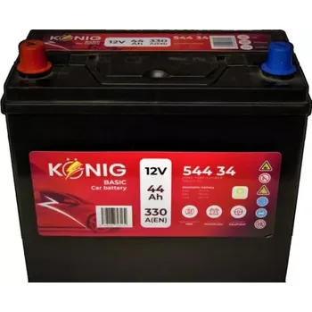 Autobaterie KÖNIG König Basic K54434 L+ 12V 44Ah 330A