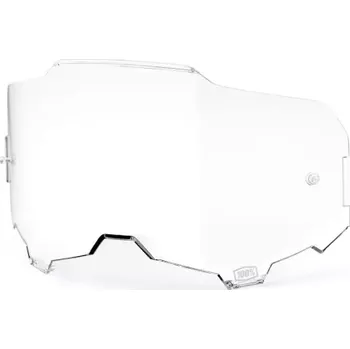 Příslušenství k helmě na motorku S100 plexi ARMEGA, 100% (čiré, Anti-fog)