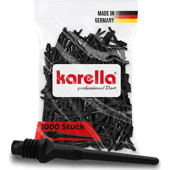 Příslušenství pro šipky Hroty Soft 2BA měkké Karella 1000ks - černé