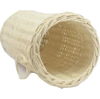 Stojan na deštník Proutěný stojan na deštníky Vilago bělený