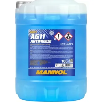 Náplň do chladiče a ostřikovače MANNOL Nemrznoucí směs G11 -40° 10L