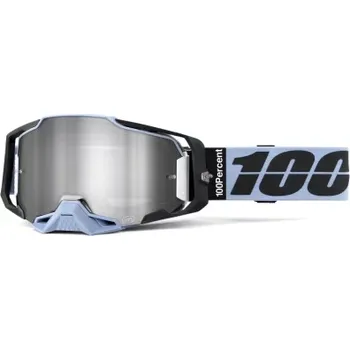 Příslušenství k helmě na motorku S100 brýle ARMEGA PETROS, 100% stříbrné plexi