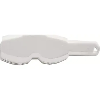 Příslušenství k helmě na motorku S100 strhávací slidy plexi STANDART pro brýle ARMEGA FORECAST, 100% (50 vrstev v balení, čiré)