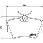 BREMBO Sada brzdových doštiček P59 041