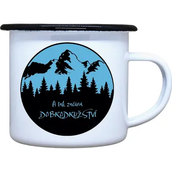 DOBRÝ TRIKO Plecháček s potiskem Dobrodružství Velikost plecháčku: 330 ml