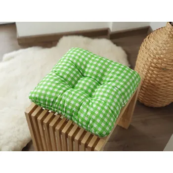 Podsedák PODSEDÁKY NA ŽIDLE 40x40 cm Kostičky Zelené