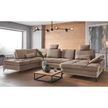 Sedací souprava Rohová sedací souprava do tvaru U COSTELLO 5 Levý roh - s rozkládáním a s úložným prostorem