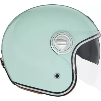 Helma na motorku BRUNOX přilba HERITAGE, NOX PREMIUM (pastelová zelená, vel. XL)