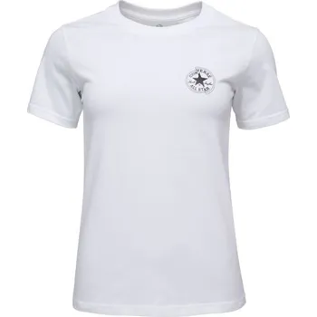 Dámské tričko Dámské tričko Converse SMALL CHUCK PATCH XS Bílá, Černá