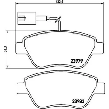 Brzdová destička BREMBO Sada brzdových doštiček P23 108
