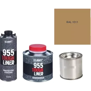 Autolak HB BODY 955 RAPTOR tough liner - 2k polyuretan textura set/báze + tužidlo + barva /RAL 1011 900ml