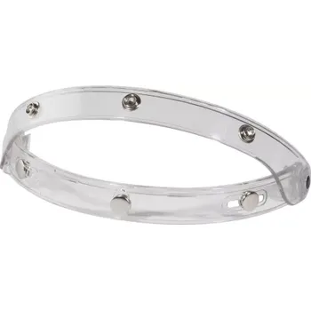 Příslušenství k helmě na motorku CASSIDA adaptér pro možnost odklápění plochého a bublinového plexi (čirý, připínání na cvoky)