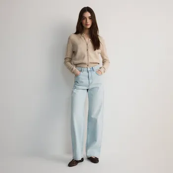 Dámské oblečení Reserved - Džíny wide leg - modrá - YR258-05J - YR258-05J-44