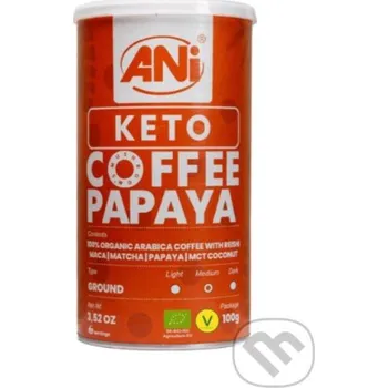Káva Keto Papaya mletá káva s Reishi, Maca, Matcha, Papaya, MCT coconut 100g - Ani Ani