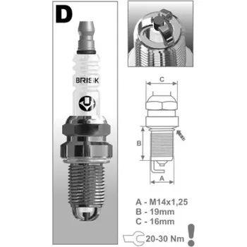 Autoelektrika zapalovací svíčka DR15TC řada Extra, BRISK - Česká Republika