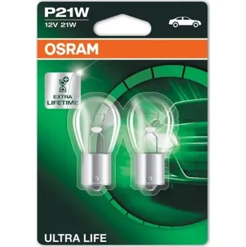 Autožárovka OSRAM ULTRA LIFE BLISTER P21W 12V 21W 7506ULT-02B 2KS