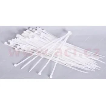 Stahovací páska * stahovací páska 300x3,6 mm bílá (sada 100 ks)