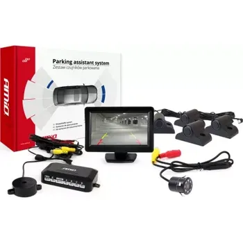 Parkovací asistent AMIO asistenty parkování TFT01 4,3" s kamerou HD-307-IR 4-senzorové černé Truck