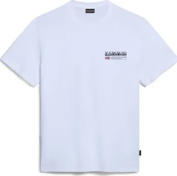 Pánské tričko Napapijri S-KASBA M Bílá, Černá